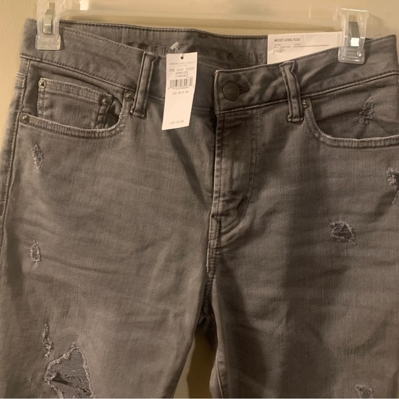AMERICAN EAGLE NEXT LEVEL FLEX DISTRESSED SKINNY JEANS SIZE 30/36 NWT - Picture 6 of 10